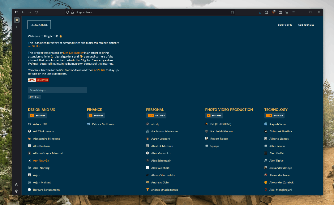 BlogScroll is _stupidly_ simple and boring. This is by design.