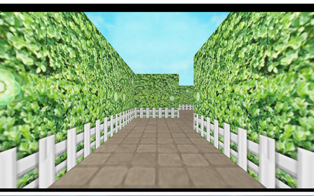 Example of desktop application running with walls rendered