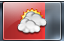Taskbar icon showing high humidity