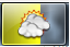 Taskbar icon showing above average humidity
