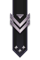 Adornment rank icon for Staff Sergeant Platinum