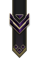 Adornment rank icon for Staff Sergeant Onyx