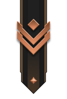 Adornment rank icon for Gunnery Sergeant Bronze