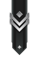 Adornment rank icon for Gunnery Sergeant Silver