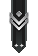 Adornment rank icon for Gunnery Sergeant Silver