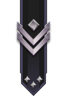 Adornment rank icon for Gunnery Sergeant Platinum