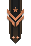 Adornment rank icon for Master Sergeant Bronze