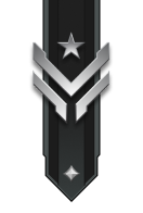 Adornment rank icon for Master Sergeant Silver