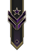 Adornment rank icon for Master Sergeant Onyx