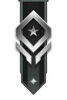 Adornment rank icon for Lt Colonel Silver