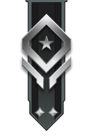 Adornment rank icon for Lt Colonel Silver