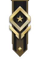Adornment rank icon for Lt Colonel Gold