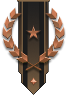 Adornment rank icon for Brigadier General Bronze