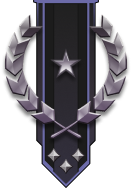 Adornment rank icon for Brigadier General Platinum