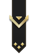 Adornment rank icon for Lance Corporal Gold