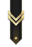 Adornment rank icon for Sergeant Gold