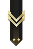 Adornment rank icon for Sergeant Gold