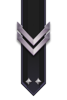 Adornment rank icon for Sergeant Platinum