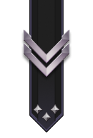 Adornment rank icon for Sergeant Platinum