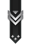 Adornment rank icon for Staff Sergeant Silver