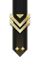 Adornment rank icon for Staff Sergeant Gold
