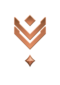 Large rank icon for Gunnery Sergeant Bronze