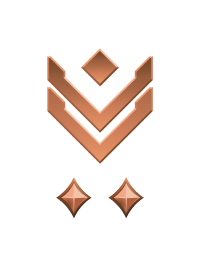 Large rank icon for Gunnery Sergeant Bronze