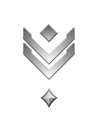 Large rank icon for Gunnery Sergeant Silver
