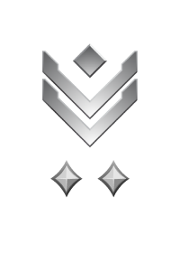 Large rank icon for Gunnery Sergeant Silver