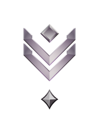 Large rank icon for Gunnery Sergeant Platinum
