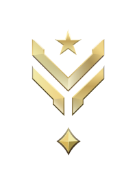 Large rank icon for Master Sergeant Gold