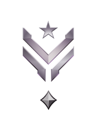 Large rank icon for Master Sergeant Platinum