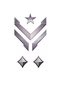 Large rank icon for Master Sergeant Platinum