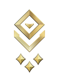 Large rank icon for Lieutenant Gold