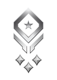 Large rank icon for Lt Colonel Silver