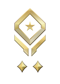 Large rank icon for Lt Colonel Gold