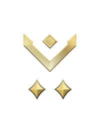 Large rank icon for Corporal Gold