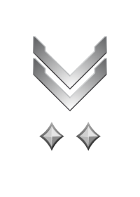 Large rank icon for Sergeant Silver