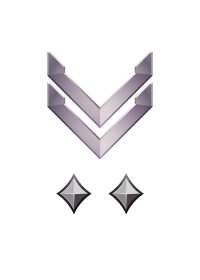 Large rank icon for Sergeant Platinum