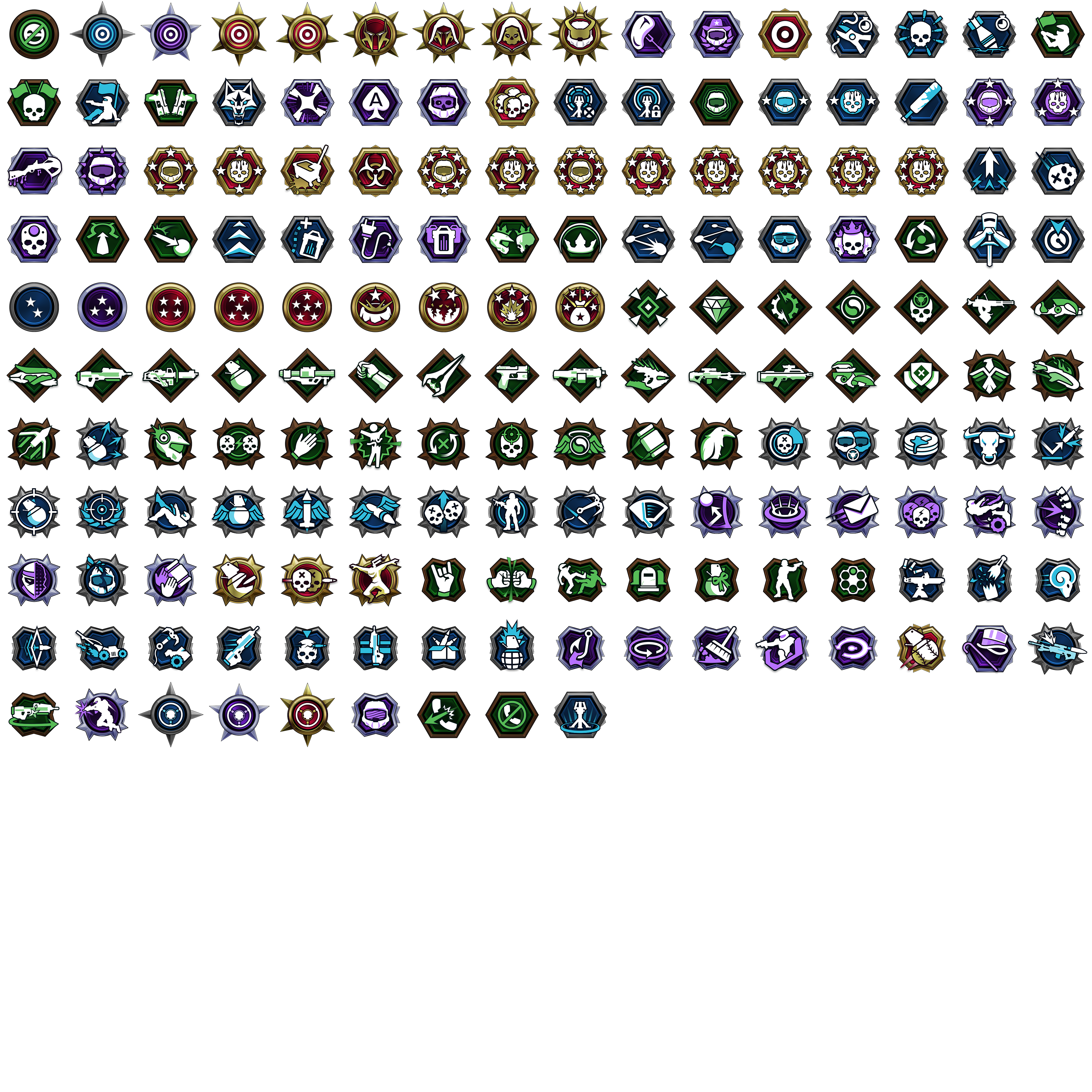 Image of the new medal sprite sheet