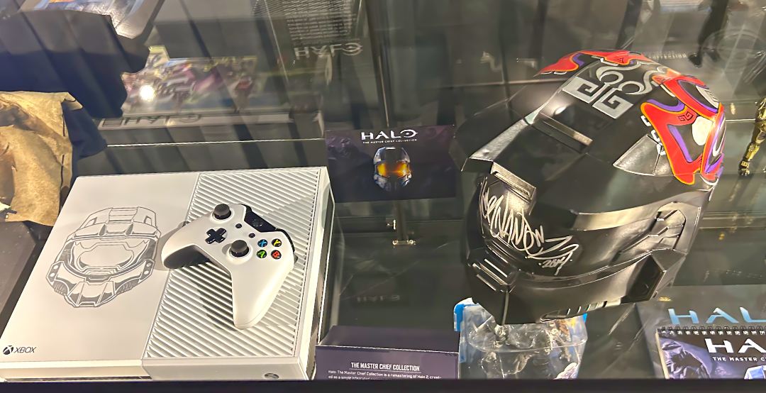 Master Chief Collection unique design Xbox with a Spartan helmet