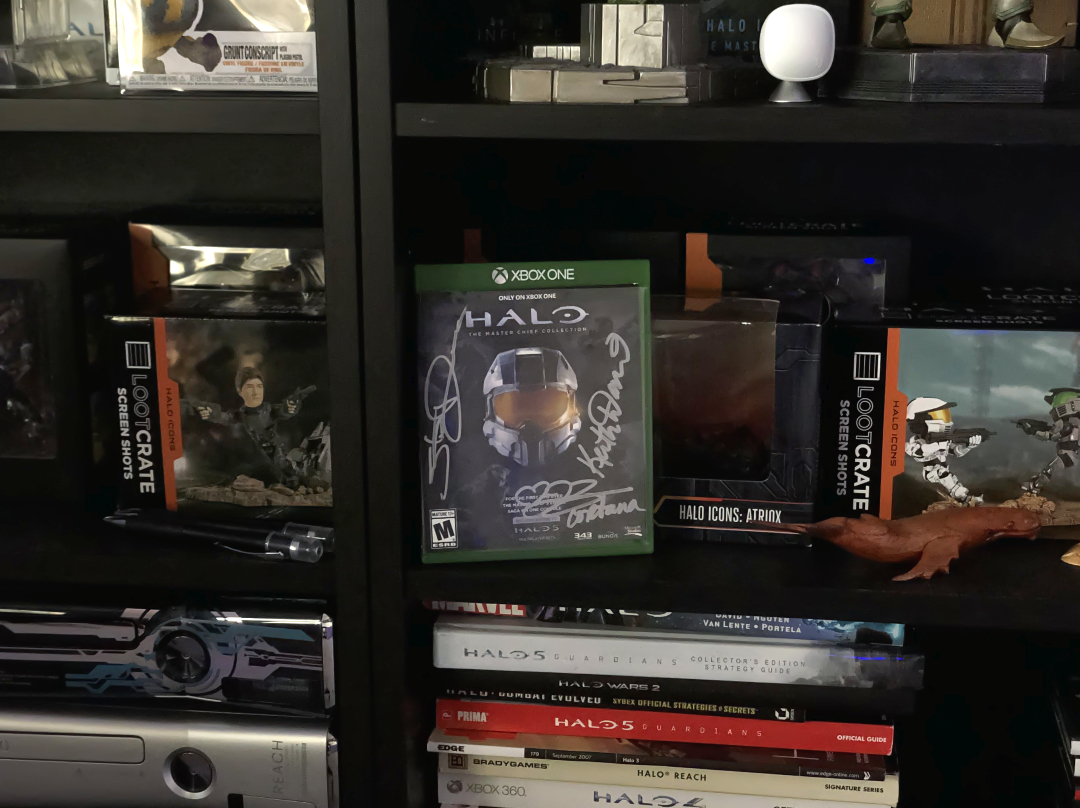 Signed copy of Halo: Master Chief Collection.