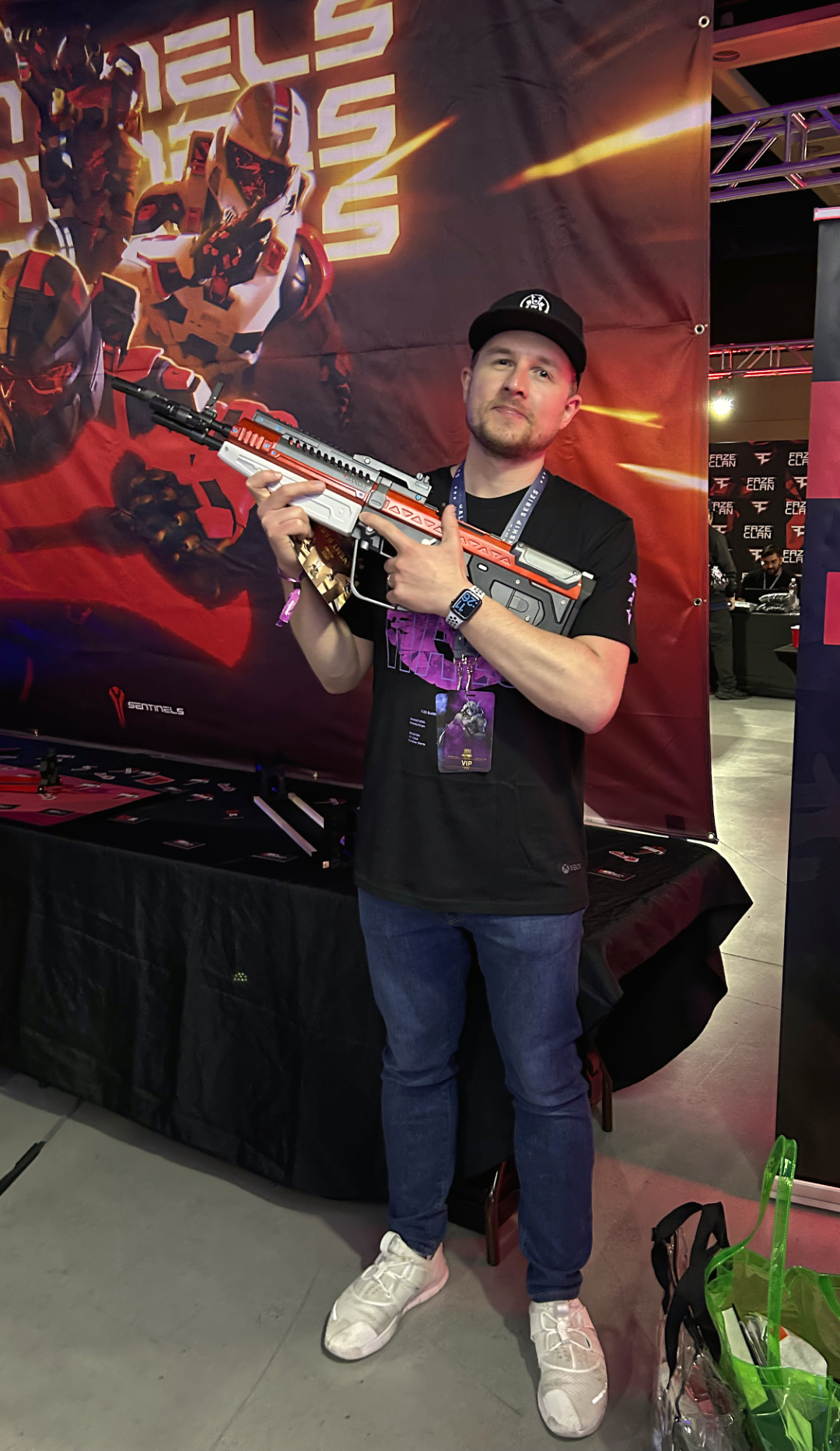 Me with a Halo Infinite Bandit replica.