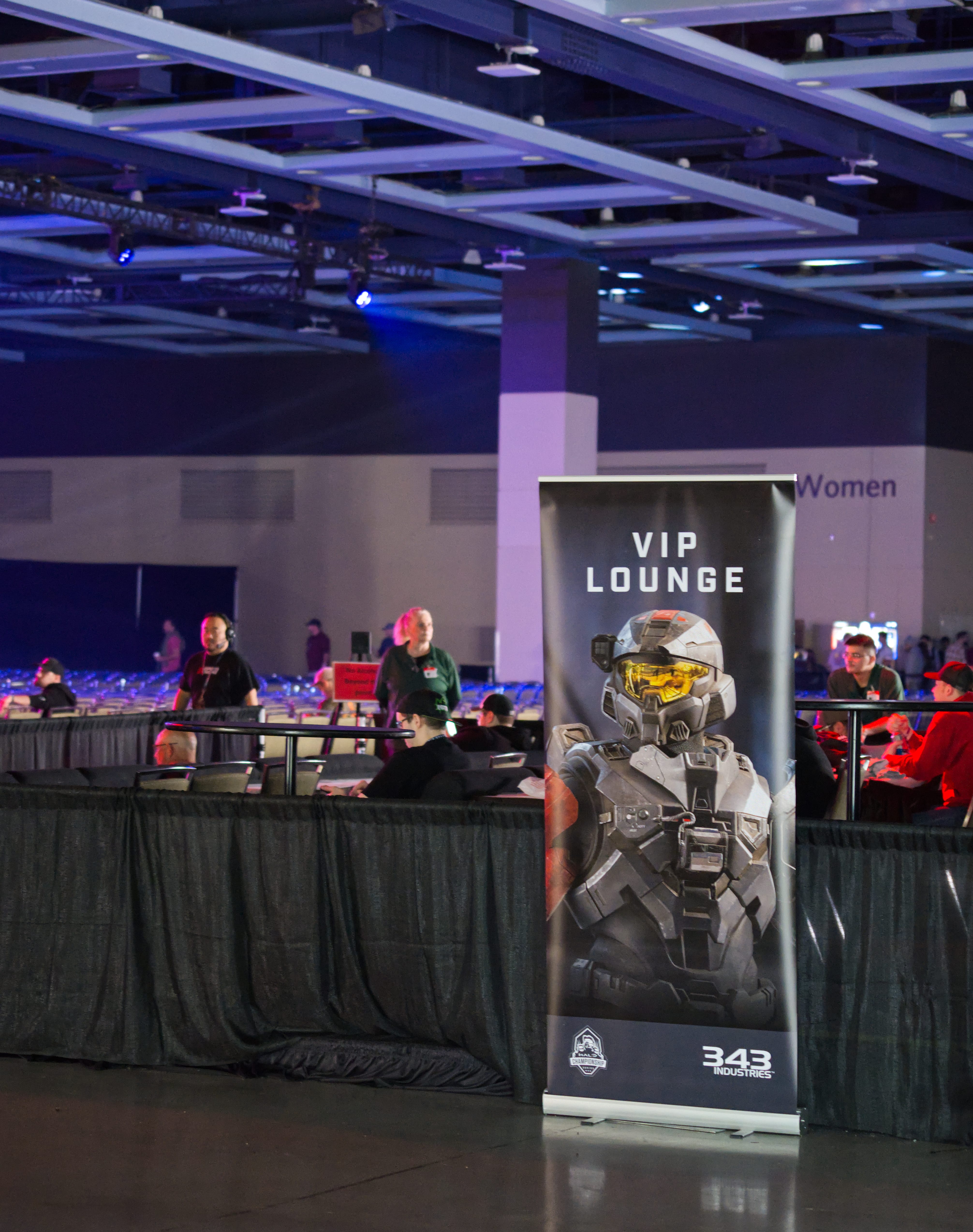 VIP lounge at the Halo World Championship in Seattle.