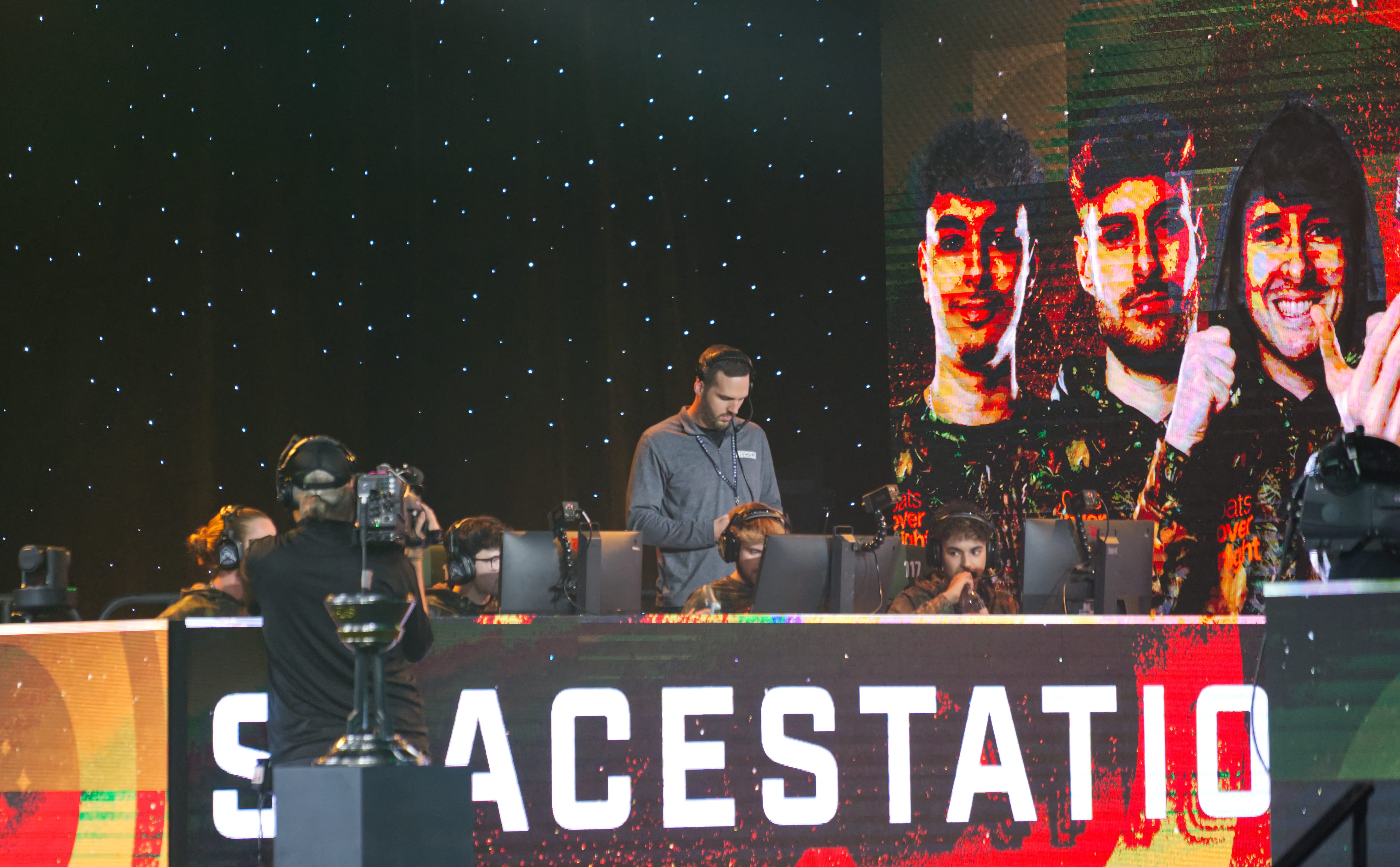 Spacestation Gaming preparing for a match.