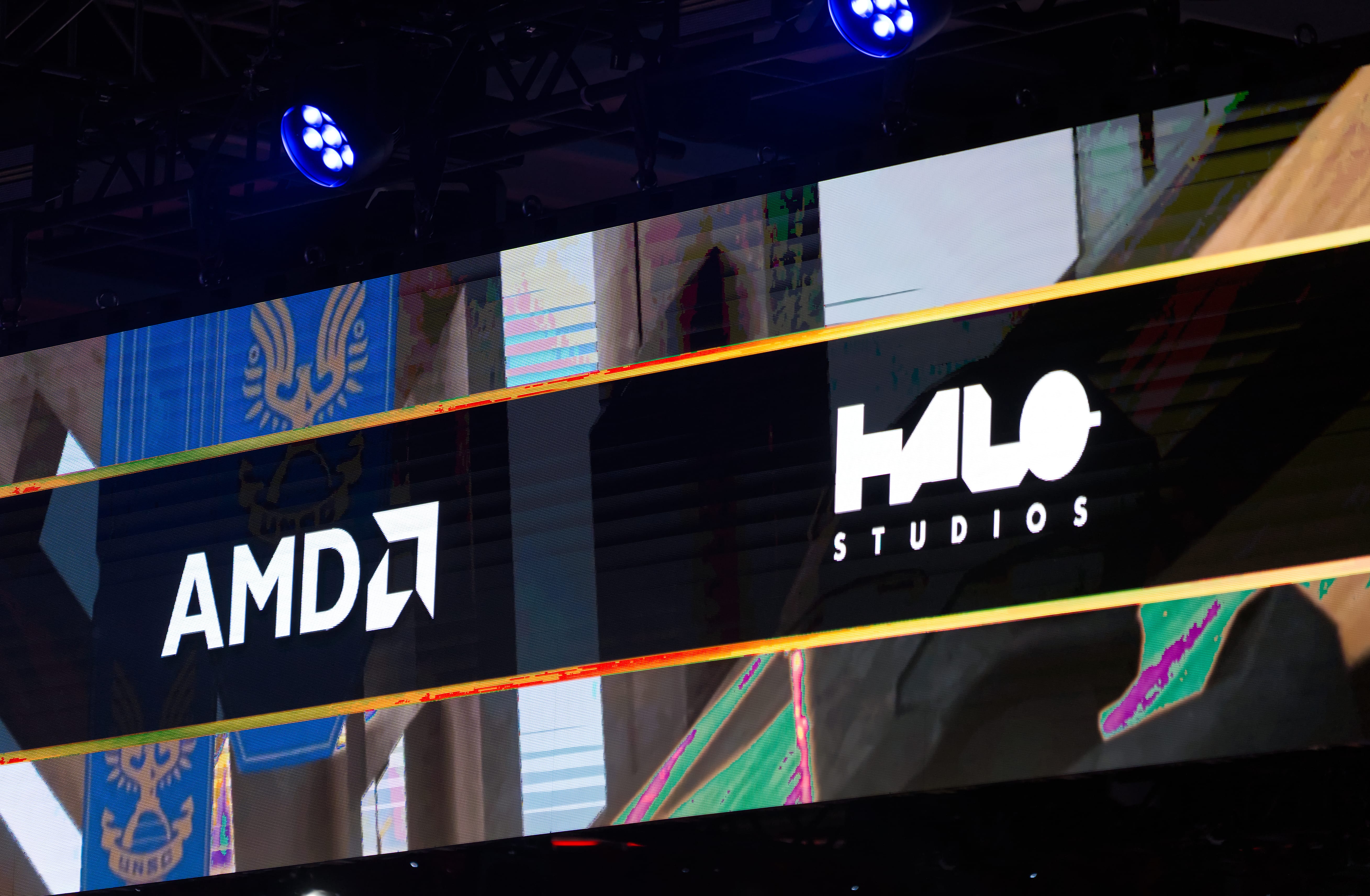 The logos on the stage changed pretty quickly to Halo Studios.