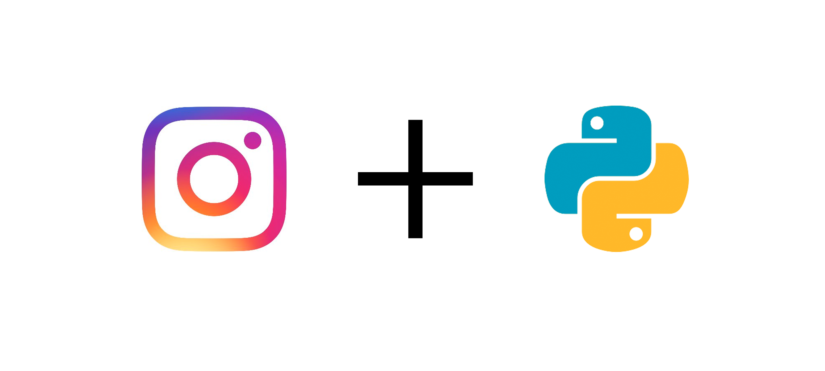 Instagram and Python logos