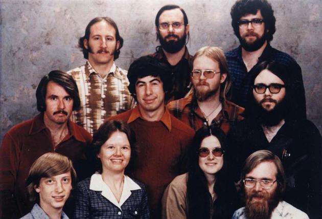 First Microsoft crew in 1978
