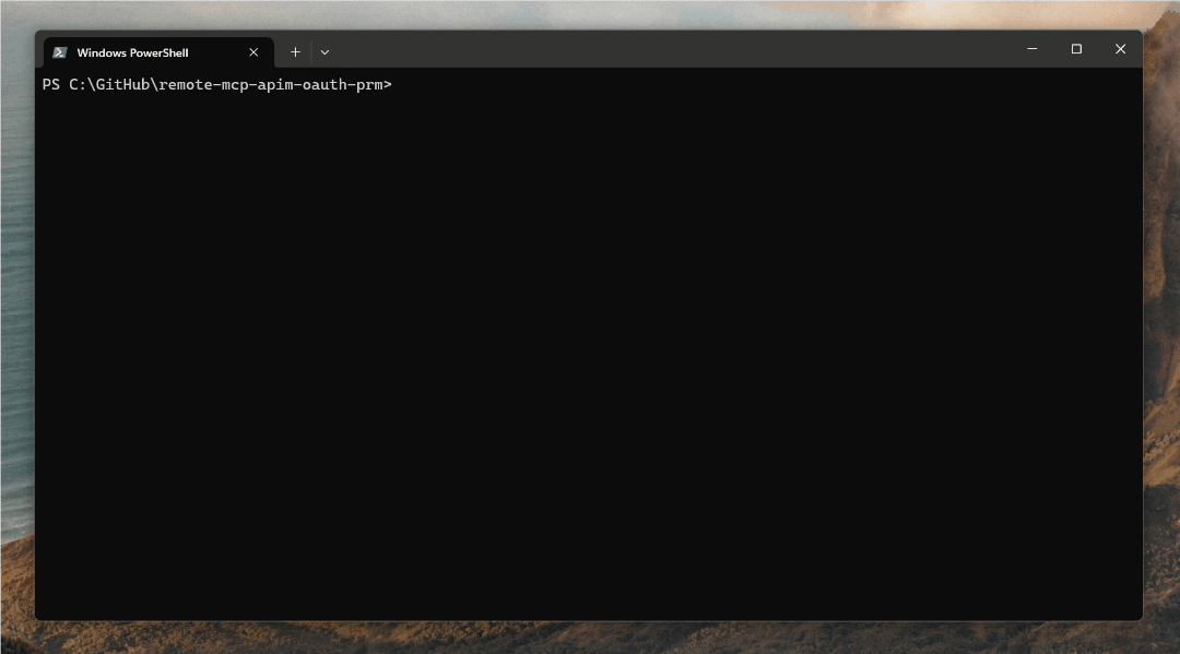 Deploying a API Management-fronted server with the `azd` CLI.
