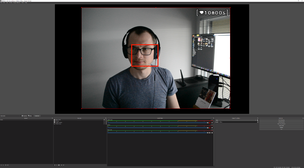 Cropped camera view in OBS Studio